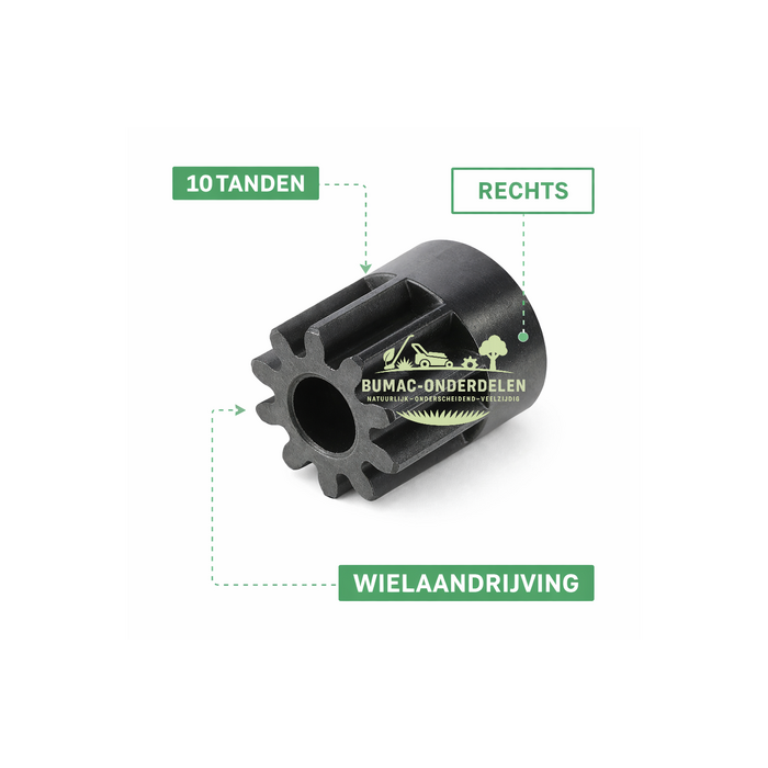 Aandrijftandwiel rechts 10 tanden STIHL RM 545.0 T RM 650.0 V RM 655.0 VS VIKING MB 545.0 T wielaandrijving