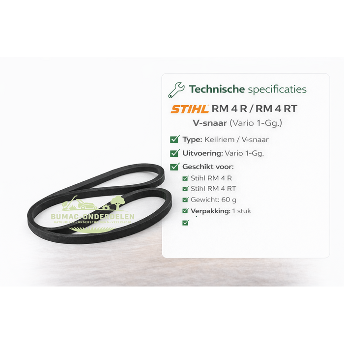 Stihl Stihl RM 4 R / RM 4 RT V-snaar Keilriem Vario 1-Gg. grasmaaier aandrijving onderdeel