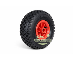 Universeel kruiwagen wiel 260mm 3.00x4 20mm 75mm