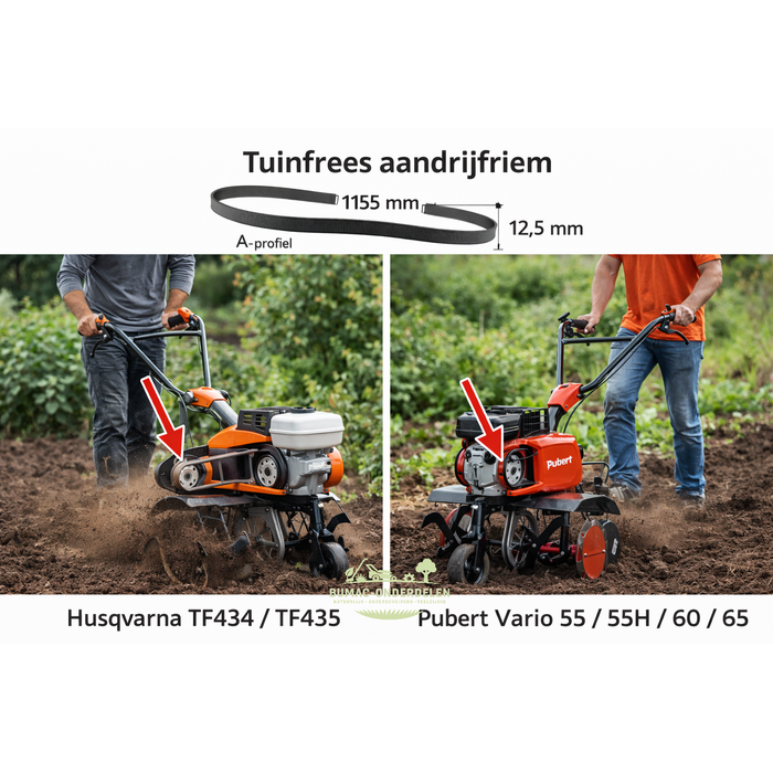 Husqvarna TF434 TF435 tuinfrees aandrijfriem V-snaar Pubert tuinfrees onderdeel