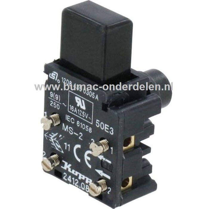 Stihl Schakelaar onderdeel voor Stihl elektrische kettingzaag E120, E140, E140Q, E160, E180C, MSE140C, MSE160C en MSE180C