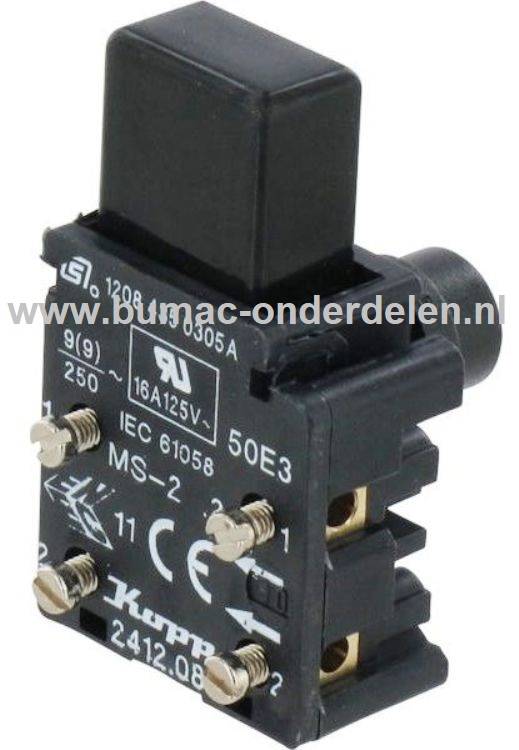 Stihl Schakelaar onderdeel voor Stihl elektrische kettingzaag E120, E140, E140Q, E160, E180C, MSE140C, MSE160C en MSE180C