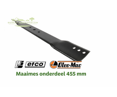 Maaimes onderdeel 455 mm met extra gaten Efco Oleo-Mac G47 G48 LR47 LR48