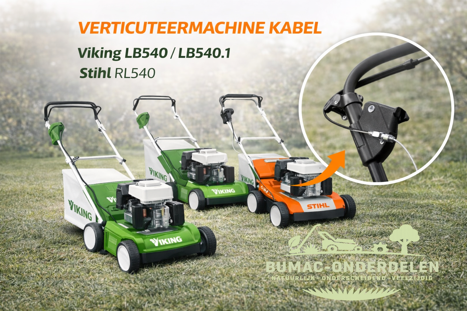 Stihl Verticuteermachine kabel onderdeel Viking LB540 LB540.1 RL540