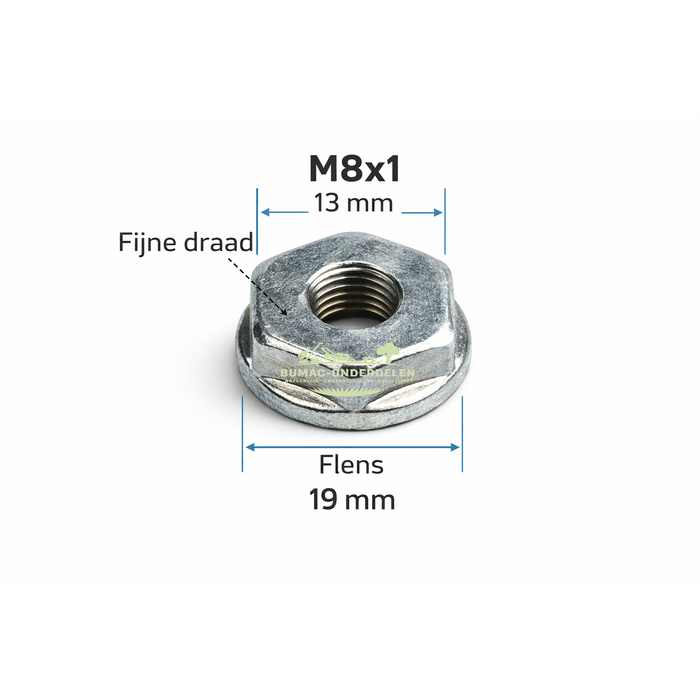 Stihl Kraagmoer M8x1 vliegwiel onderdeel voor Stihl MS181 MS230 MS231 MS241 MS250 MS251 MS261 MS270 MS271 MS280 MS290 MS291 kettingzaag