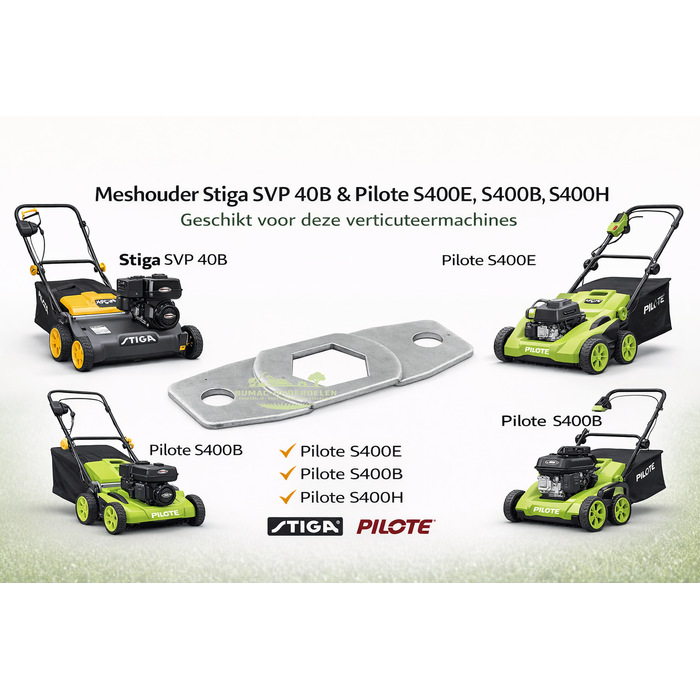 Meshouder onderdeel voor verticuteermachine Stiga SVP 40B en Pilote S400E S400B S400H – bevestiging verticuteermes