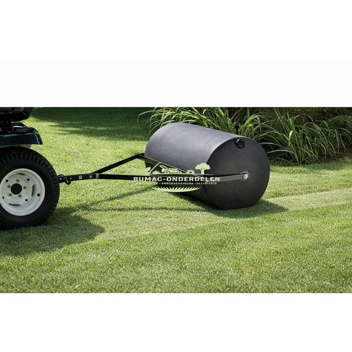 Gazonrol 122 cm trekbaar polyethyleen onderdeel 220 kg grasrol tuinwals landrol voor zitmaaier en tuintractor