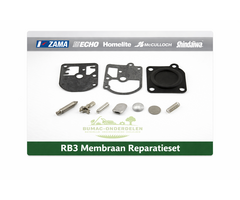 Zama RB3 membraan reparatieset carburateur onderdeel