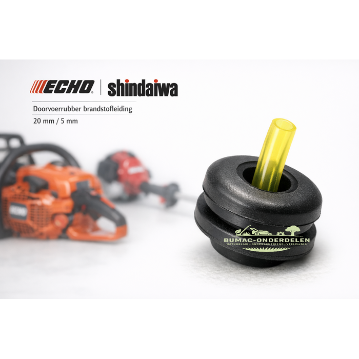 Doorvoerrubber brandstofleiding onderdeel ECHO CS-303T CS-305 CS-341 Shindaiwa 20mm 1-gats kettingzaag trimmer