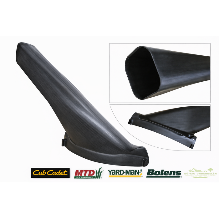 Uitworpkanaal voor Cub Cadet LR1 MR76, Cub Cadet LR1 NR76, Cub Cadet LR2 MR76, Cub Cadet LR2 NR76, MTD Minirider 60 RDE, MTD Minirider 76 RDE, MTD Smart Minirider 60, MTD Smart Minirider 76, Yard-Man Minirider 76, Bolens Minirider 76