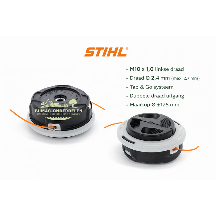 Stihl AutoCut C 26-2 draadkop onderdeel voor Stihl FS55 FS56 FS70 FS80 bosmaaier tap & go M10 links