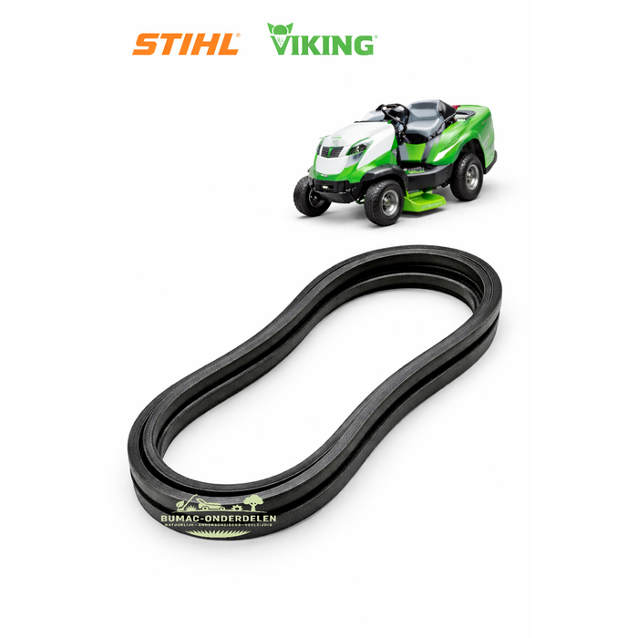 V-snaar Viking MT 5112.0 Z MT 5112.1 Z MT 6112.1 C MT 6112.1 ZL MT 6127.0 ZL MT 6127.1 ZL Stihl RT 5112.0 Z RT 6112.0 ZL RT 6127.0 ZL maaidek aandrijving zitmaaier onderdeel