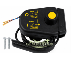 Schakelaar onderdeel elektrische grasmaaier handgreep dodemans Ø22 mm zonder zekering