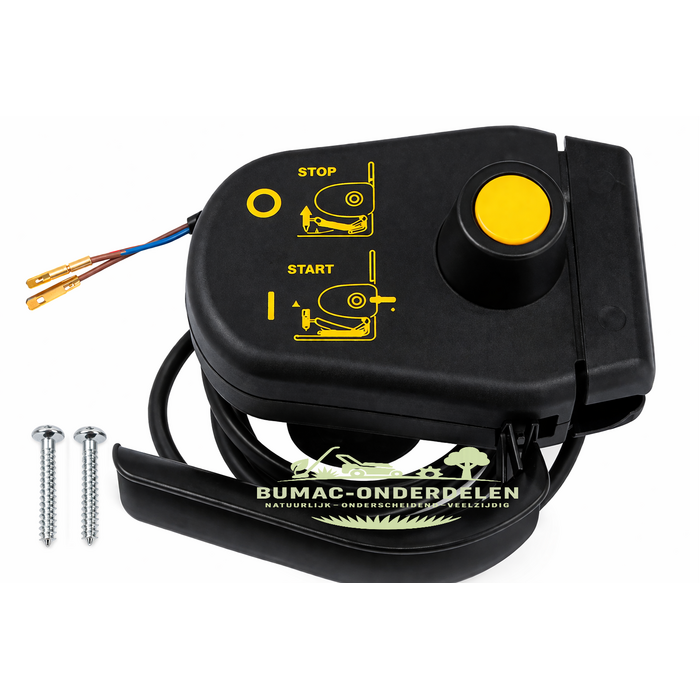 Deze schakelaar voor elektrische grasmaaier en verticuteerder handgreep is een betrouwbaar onderdeel Ø22 mm dodemansschakelaar zonder zekering voor vervanging van defecte schakelaars