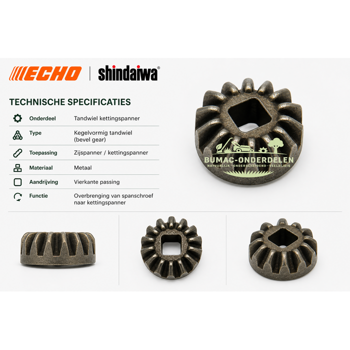Echo Tandwiel kettingspanner zijspanner nok kettingspanner Echo Shindaiwa kettingzaag onderdeel CS350TES CS360TES CS420ES CS450 CS500 CS610 CS680 320TS 452S