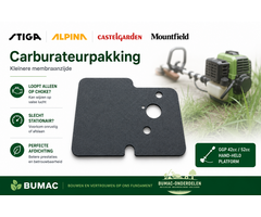 Stiga Alpina carburateurpakking onderdeel