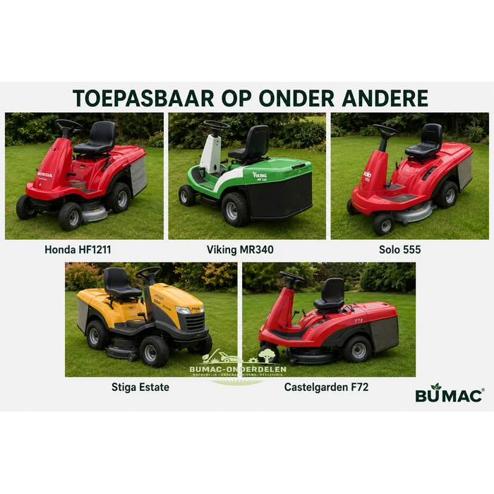 Maaidekriem onderdeel voor Honda HF1211 K1 K2, Viking MR340 MR345 MR380 MR385, Stiga Estate Garden Combi, Castelgarden F72, John Deere CR125, Iseki FL105 FL2125 en 72 cm GGP rider maaidekplatformen