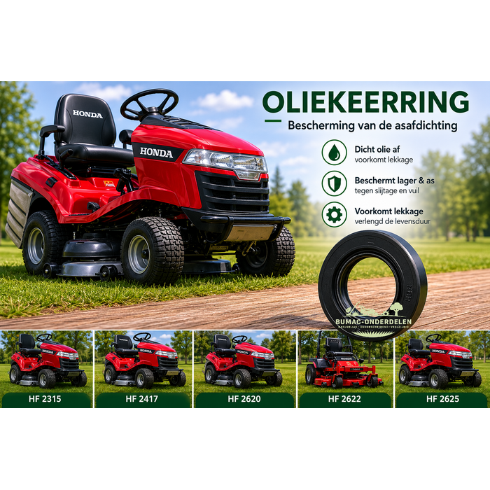 Honda krukas oliekeerring 35x52x8 mm voor GX340, GX390, GXV340, GXV390, GCV520, GCV530, HF1211, HF2113 en HF2213 – PTO-zijde en vliegwielzijde onderdeel