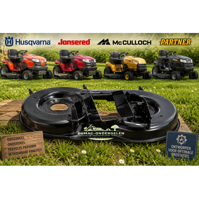 Husqvarna maaidek onderdeel 97 cm achteruitworp voor McCulloch M145-97TC, M125-97TC, M165-97TC, Jonsered LT 2316 CM, LT 2317 CMA en Husqvarna CTH