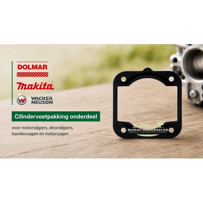 Cilindervoetpakking onderdeel voor Dolmar PC, Makita DPC, Makita DCS en Wacker BTS machines