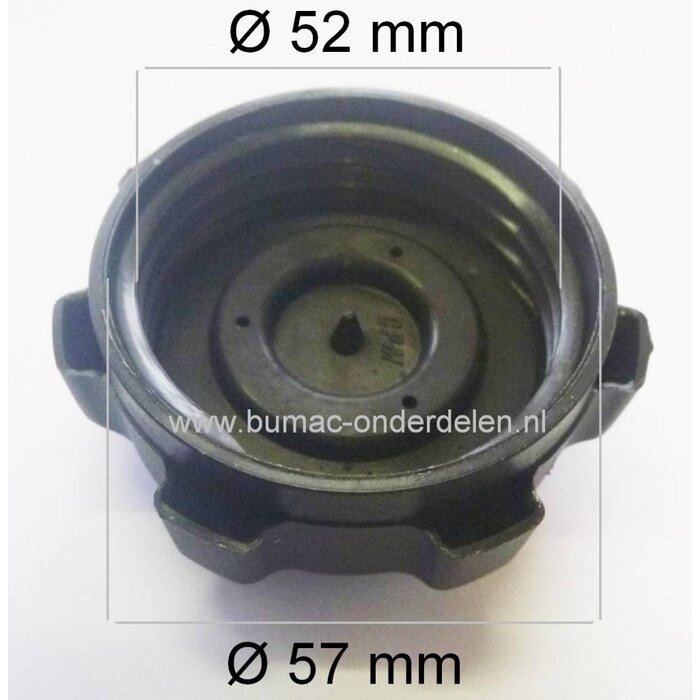 Tankdop voor Husqvarna - Jonsered - MTD - AYP - Kubota - White - YardPro - Wizard - Partner - Honda - Viking - Zitmaaiers, Benzinedop voor Zitmaaiers en Frontmaaiers  LTH126, TC130, TC138, TC142, TC238, TC242, LZ11577HRB, HN5180,  11.5/96,  11/30, 11/81,