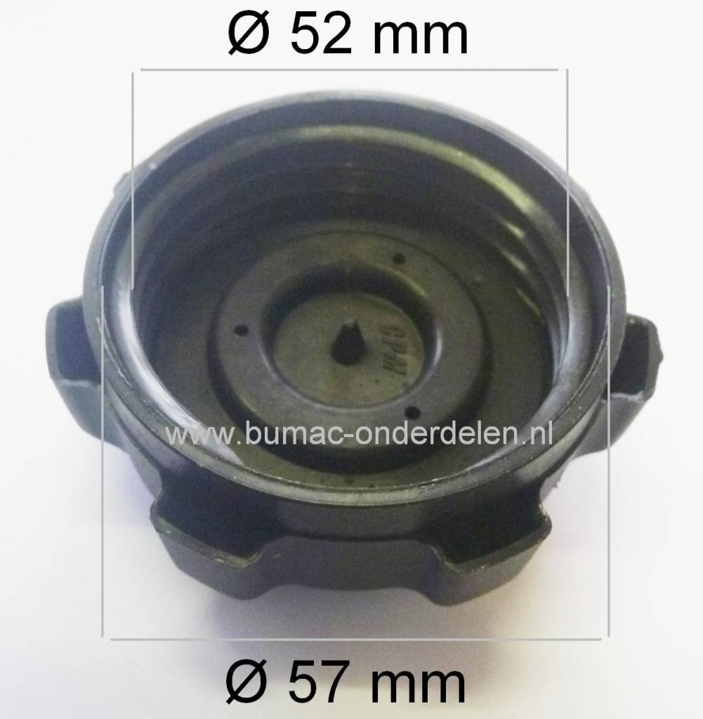 Tankdop voor Husqvarna - Jonsered - MTD - AYP - Kubota - White - YardPro - Wizard - Partner - Honda - Viking - Zitmaaiers, Benzinedop voor Zitmaaiers en Frontmaaiers  LTH126, TC130, TC138, TC142, TC238, TC242, LZ11577HRB, HN5180,  11.5/96,  11/30, 11/81,