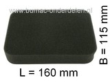 Luchtfilter voor Honda GX240, GX340, GX390 Motor op Trilplaat, Generator, Frees, Grasmaaier, Aggregaat, Kooimaaier, Verticuteermachine, Hoogwerker, Cart, Waterpomp, Daklift, Mechanische Triller, Houtversnipperaar, Kloofmachine