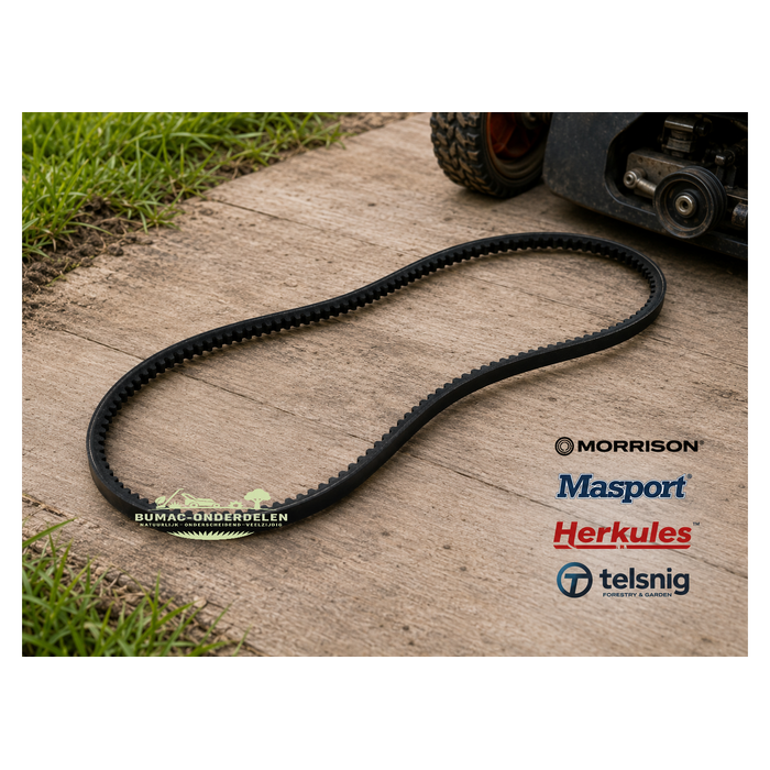 Getande V-snaar aandrijving onderdeel voor Morrison Novara 750SPV en Masport Widecut loopmaaier