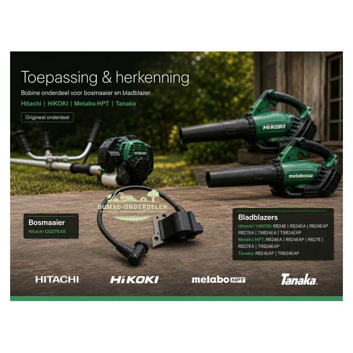 Bobine onderdeel ontstekingsspoel voor Hitachi CG27EAS en RB24EAP