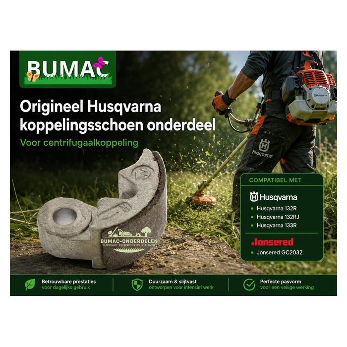 Origineel Husqvarna koppelingsschoen onderdeel voor Husqvarna 132R 132RJ 133R en Jonsered GC2032