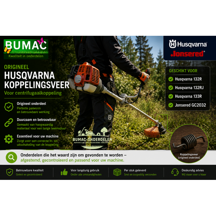 Origineel Husqvarna koppelingsveer onderdeel voor 132R 132RJ 133R en Jonsered GC2032