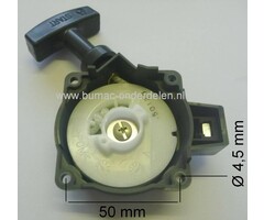 Starter voor Kawasaki Motor TH023D, TH026D, TH 26A, KBL23A, KBL26A, KGT26AC, KTR26AC op Trilspaan, Trilplaat, Bosmaaier