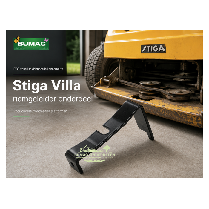 Stiga Villa riemgeleider onderdeel voor PTO snaarloop bij oudere frontmaaier platformen