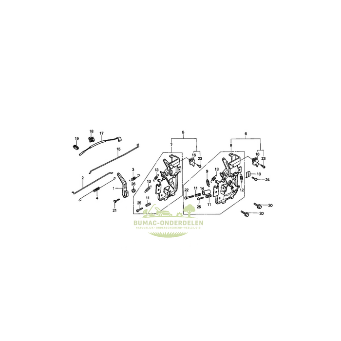 Honda Control Adjusting Spring onderdeel HRB423 HRX426 GX240 GX270