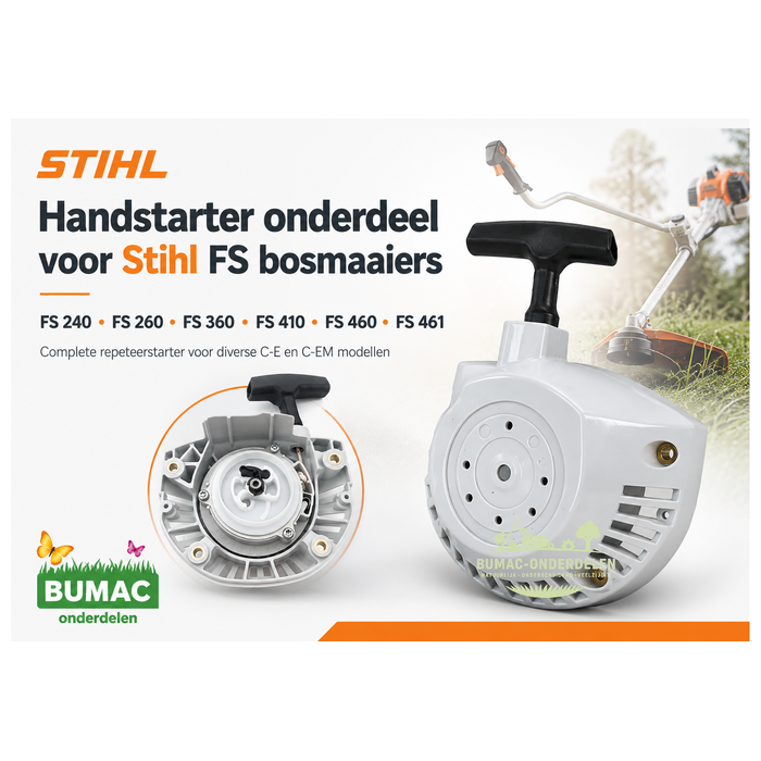 Complete handstarter onderdeel voor Stihl FS 240, FS 260, FS 360, FS 410, FS 460 en FS 461 bosmaaiers
