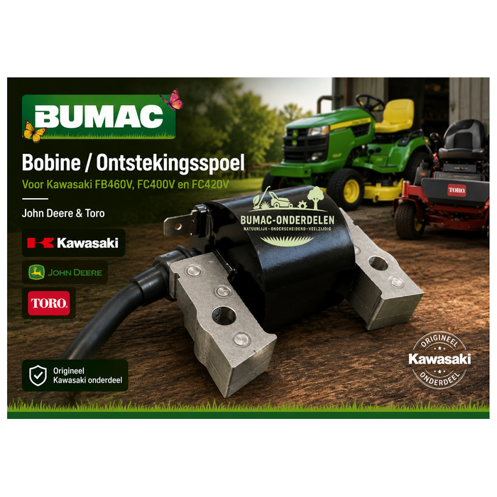 Ontstekingsspoel onderdeel Kawasaki FB460V FC400V FC420V John Deere 108 F525 Toro 30106