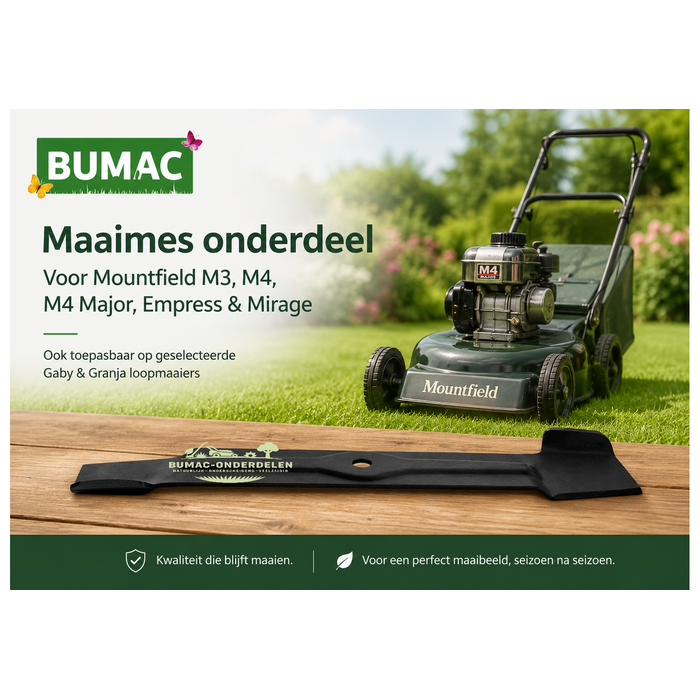 Maaimes onderdeel 45,5 cm voor Mountfield M3 M4 Major Empress Mirage Gaby en Granja loopmaaiers