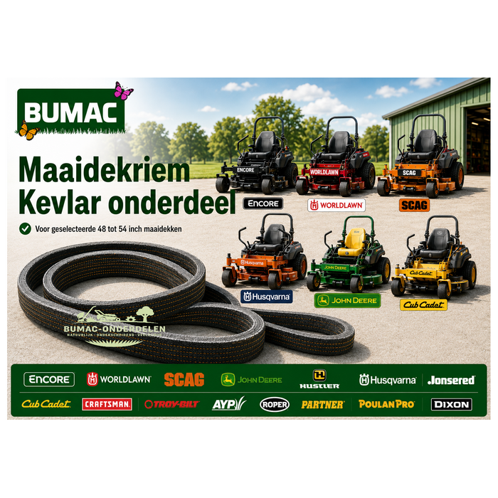 Maaidekriem onderdeel voor Encore Arrow 50XP, Scag Freedom Z, Husqvarna MZ52 en Cub Cadet RZT 54