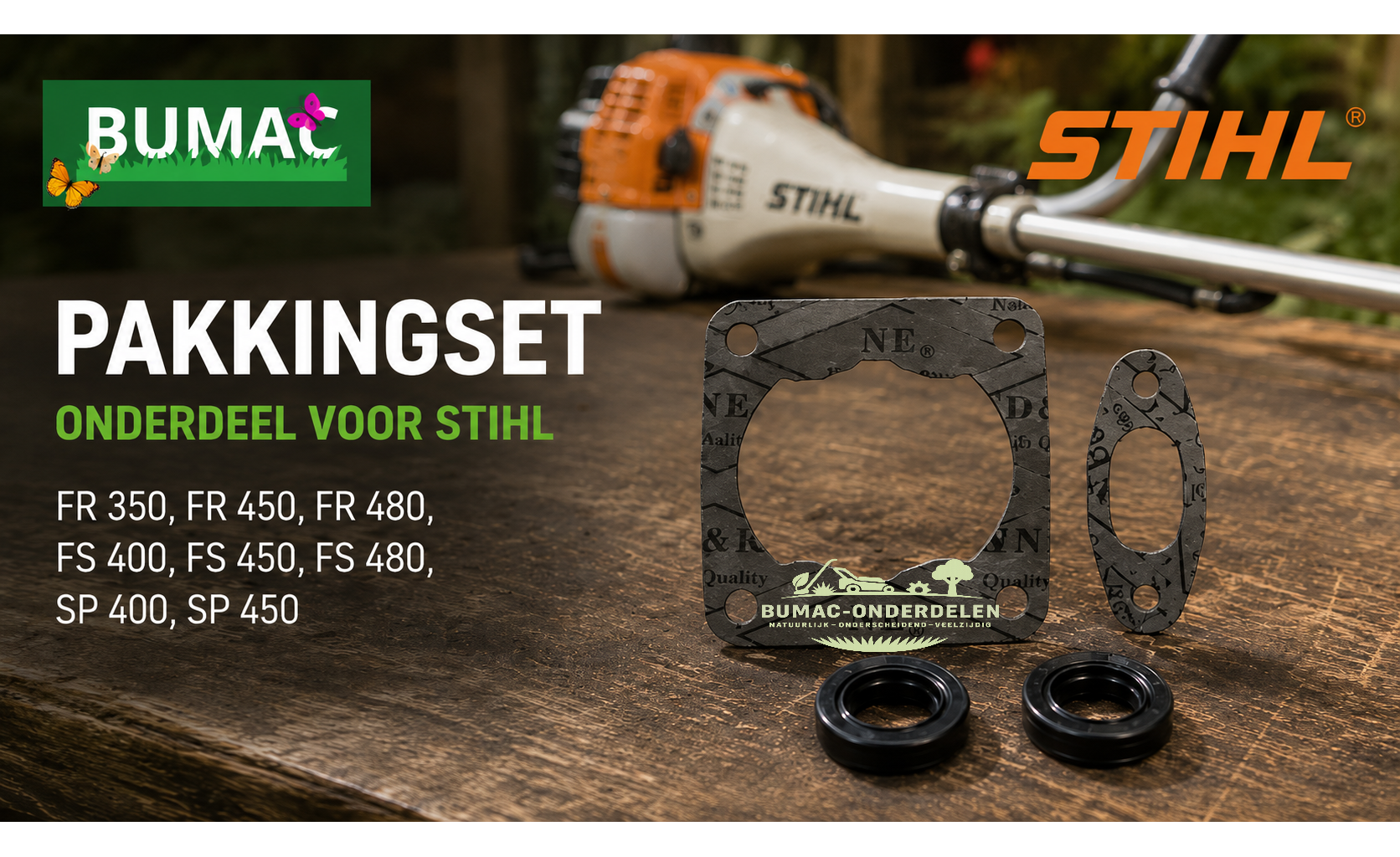 Pakkingset motoronderdeel voor Stihl FR350, FS400, FS450, FS480 en SP450