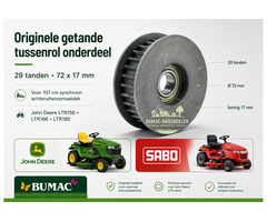 Originele getande tussenrol onderdeel 29 tanden 72 x 17 mm