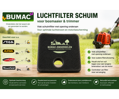 Luchtfilter schuim onderdeel Stiga BC en SBC bosmaaier
