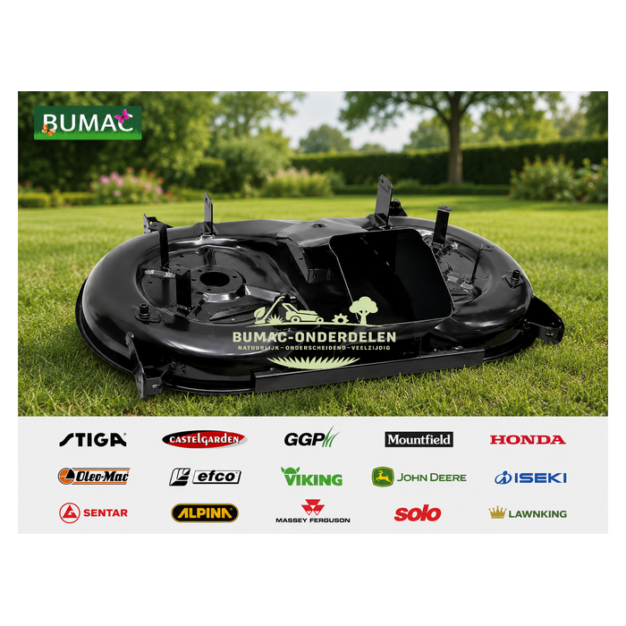 Maaidekbehuizing 102 cm onderdeel voor Stiga Estate Royal, Castelgarden TC102, Mountfield en Honda HF-zitmaaiers