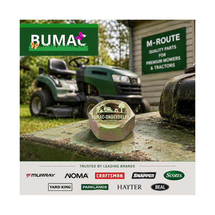 Mesas borgmoer 9/16-18 UNF onderdeel voor Murray, Noma, Craftsman, Snapper, Scotts, Yard King, Parklands, Hayter en Beal