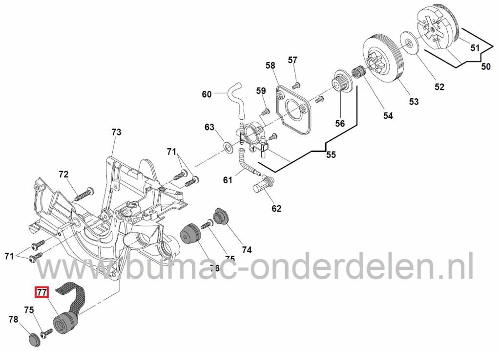 Trillingsdemper CASTELGARDEN - STIGA - ALPINA - MOUNTFIELD Kettingzaag - Motorzaag, Anti Vibratie Rubber, Ophangrubber, Trillingdemper, Vibratiedemper