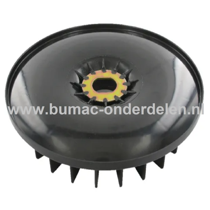 Ventilator-meshouder / waaier onderdeel 255 mm met 27/32 mm opname voor Sabo 52-serie en John Deere C52-serie