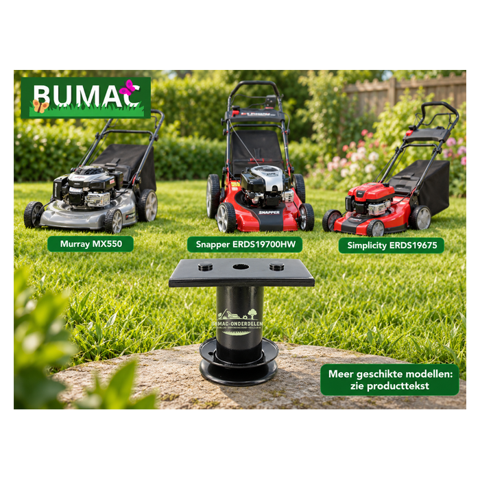 Meshouder onderdeel met dubbele riemschijf 22,2 mm voor Murray, Snapper en Simplicity grasmaaiers