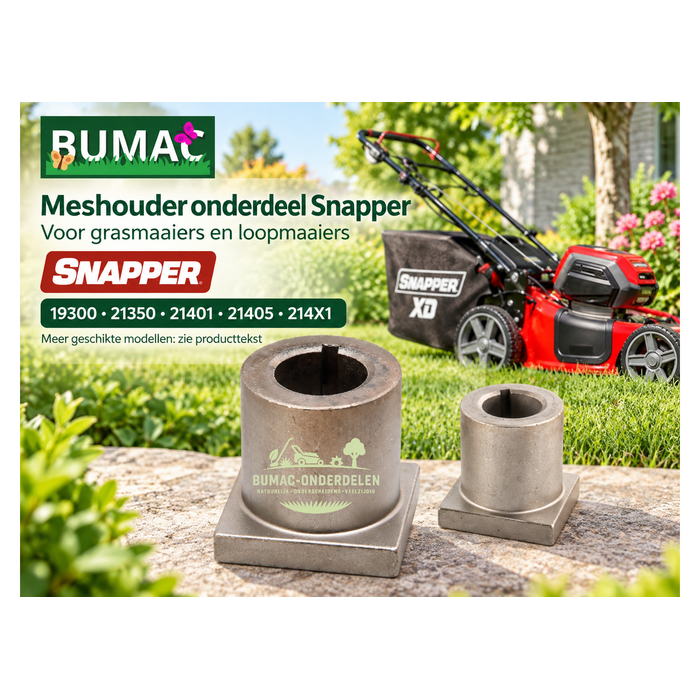 Meshouder onderdeel met vlakke basis en 22,2 mm opname voor Snapper grasmaaiers en loopmaaiers