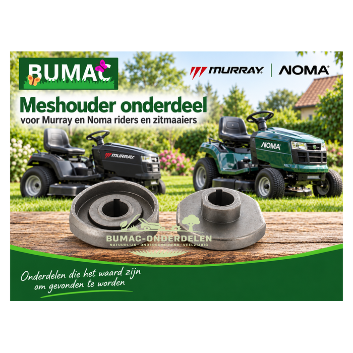 Meshouder onderdeel 15,8 mm voor Murray en Noma riders en zitmaaiers