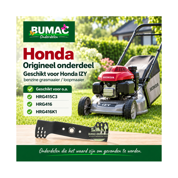 Origineel Honda maaimes onderdeel 410 mm voor IZY HRG415C3, HRG416 en HRG416K1 benzine grasmaaiers