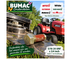 Zeskantbout onderdeel 5/16-24 UNF voor MTD en White